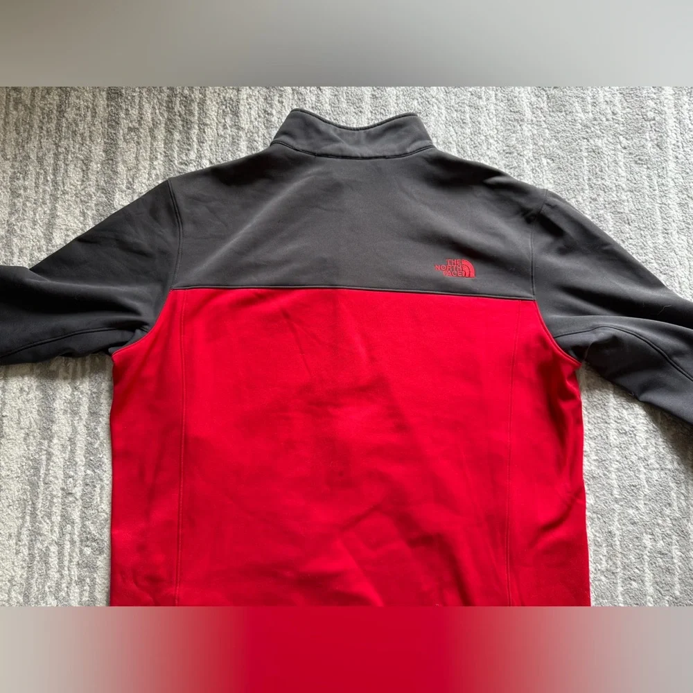 The North Face Red and Charcoal Jacket